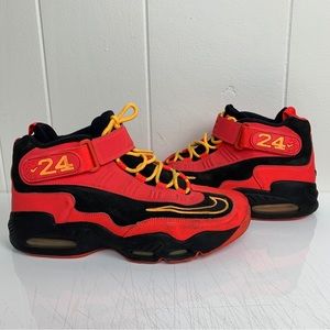 2013 Nike Air Max 354912-010 Griffey Black Laser Crimson Mens Size 11